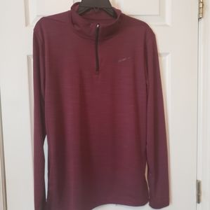 NWT Nike Dri-Fit Burgandy 3/4 Zip Men Small